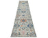 12 Ft Silver Gray Aryana Afghan Hand Knotted Veg Dye Wool Runner Rug